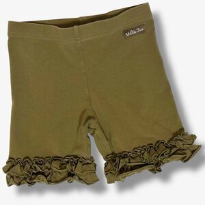 MATILDA JANE Ruffle Shorts Girls Sz 8 Bike Enchanted Garden Shorties Milly Green